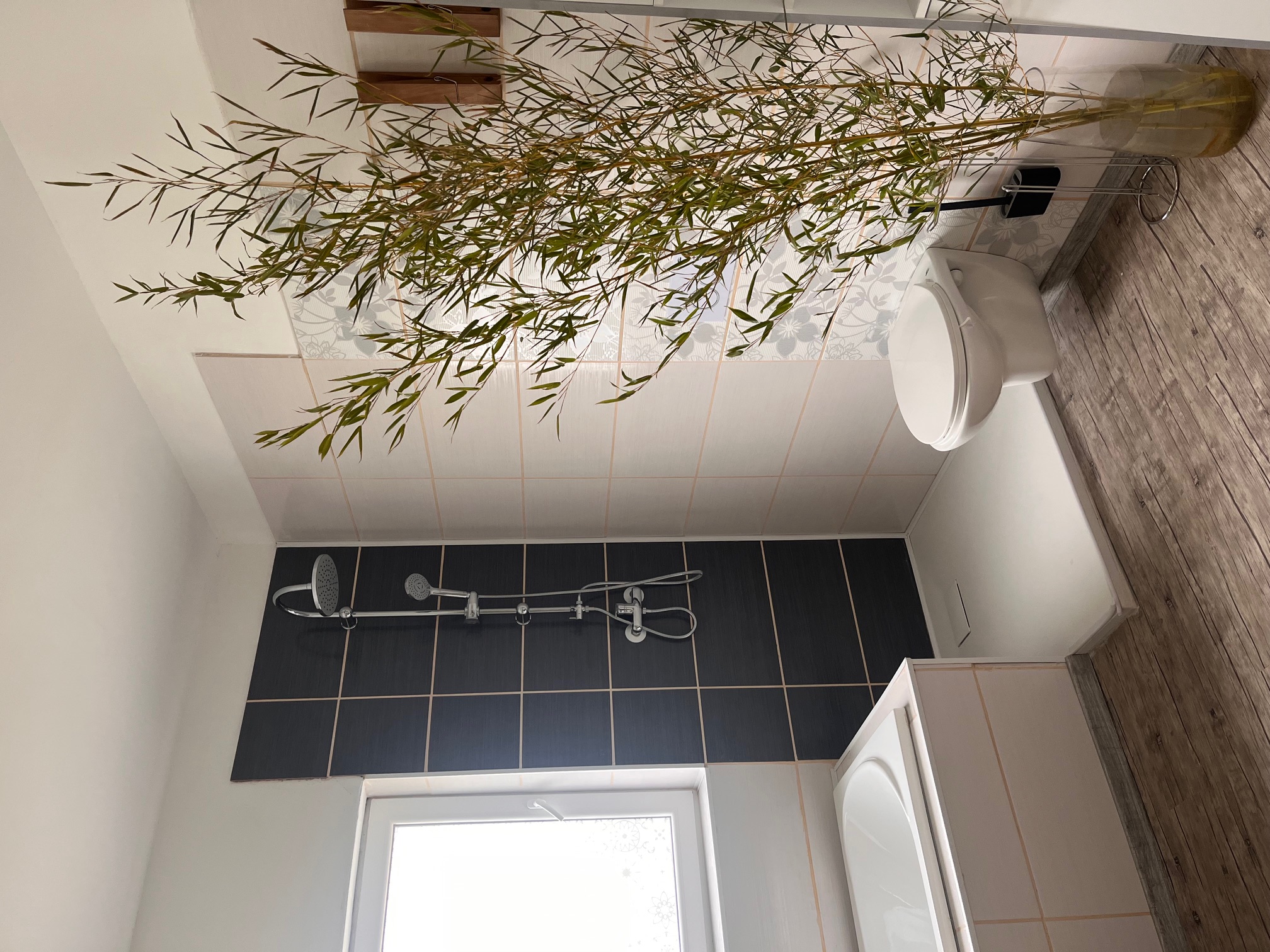 F&uuml;rdőszoba zuhanyz&oacute;val a Kemence apartmanban